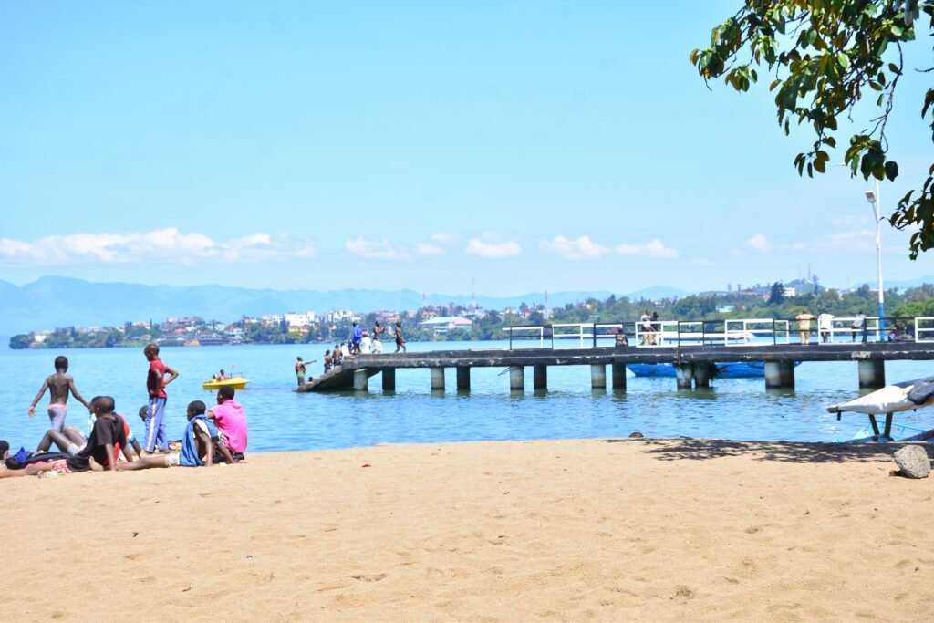 Gisenyi beach on Lake kivu